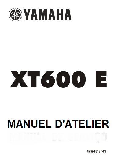 Manuel d'atelier Xamaha XT 600 Ténéré 1999 français Docautomoto