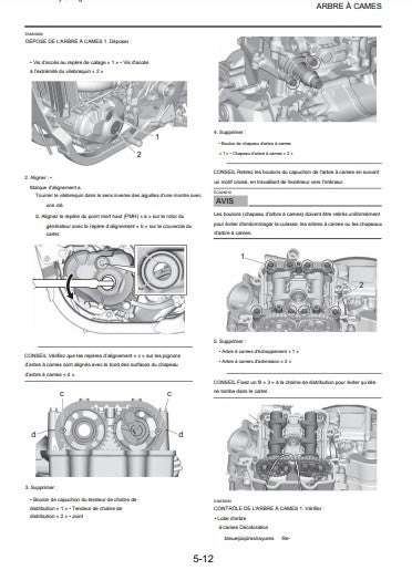Manuel d'atelier Yamaha 450 YZF 2023 { {{ Docautomoto }}