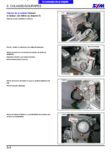 Manuel de réparation Sym quad Lander 250 en Français { {{ Docautomoto }}