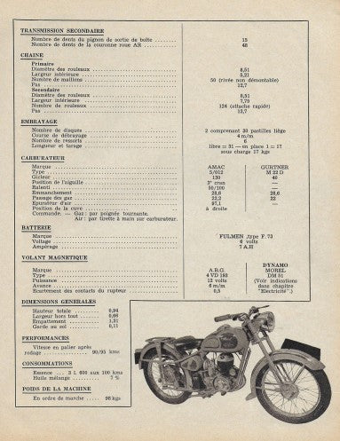 Manuel de réparation Monet Goyon Shooting Star 1952 Docautomoto