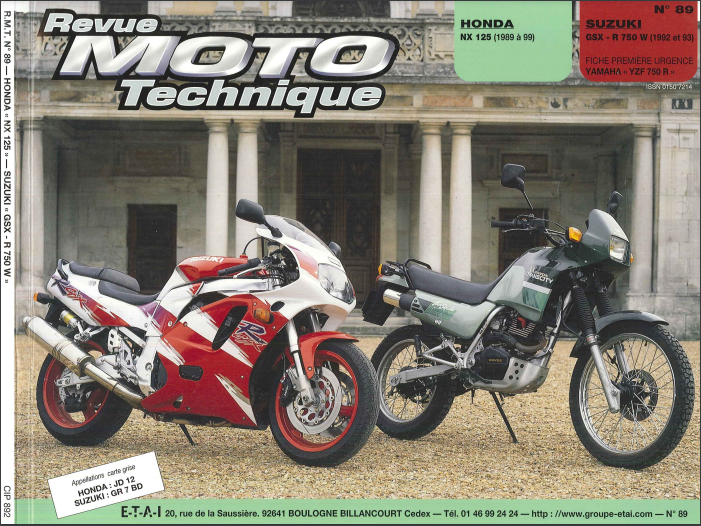 Manuel de réparation Suzuki GSXR 750 1992 1993 { {{ Docautomoto }}