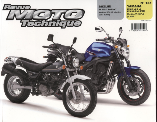 Manuel de réparation Suzuki 125 RV Van Van injection { {{ Docautomoto }}