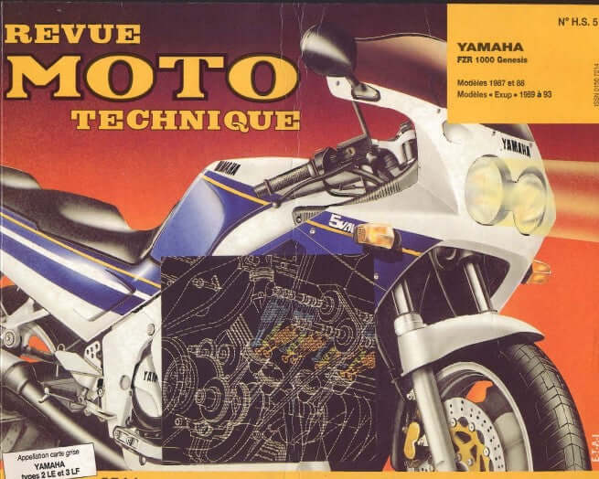 manuel d'atelier Yamaha FZR 1000 genesis 1987 1993 Docautomoto