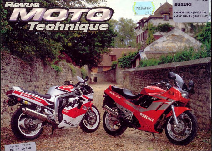 Manuel de réparation Suzuki GSX 750 1988 1997