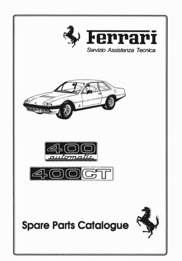 manuels d'atelier Ferrari 400 et 412 français { {{ Docautomoto }}