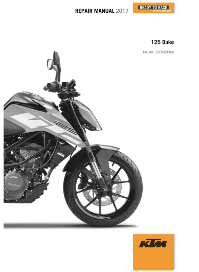Manuels d'atelier KTM 125 200 Duke 2016 2017 2018 { {{ Docautomoto }}