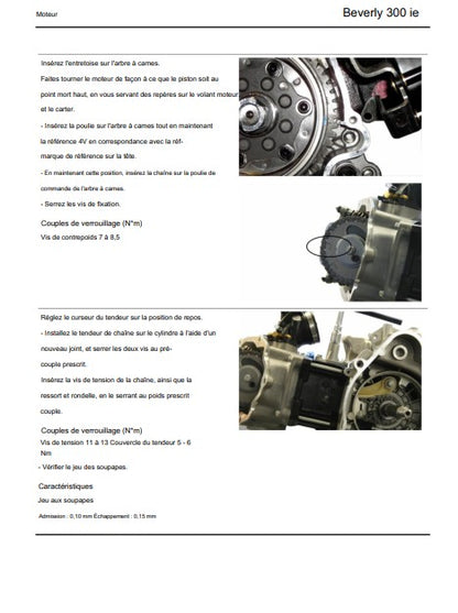Manuel d'atelier Piaggio 300 Beverly IE 2009 français Docautomoto
