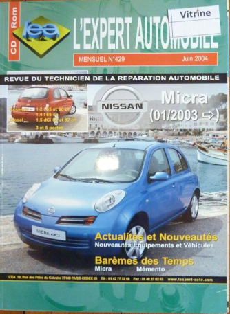 manuel de réparation Nissan Micra 2004 Docautomoto