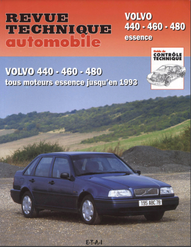 Revue technique Volvo 440 460 480 { Docautomoto