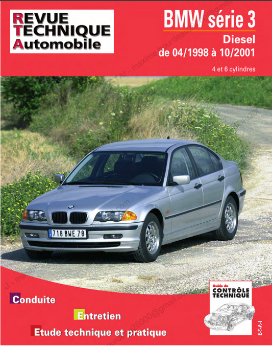 Revue technique BMW série 3 diesel 1998 2001 Docautomoto