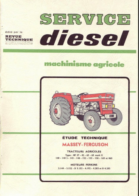 Revue technique Massey Ferguson du MF37 au 155 Docautomoto