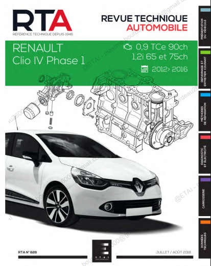 Manuel de réparation Renault Clio 4 2012 2016 { {{ Docautomoto }}
