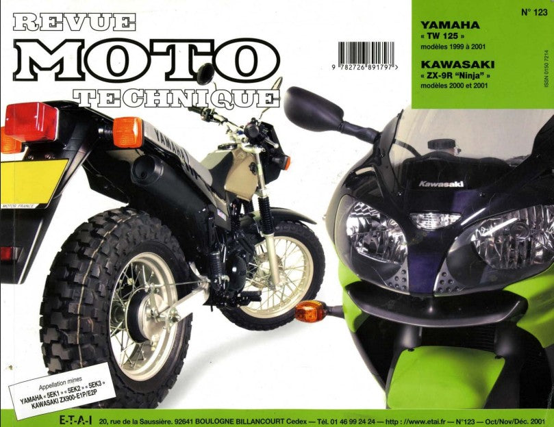 Revue technique Yamaha 125 TW 1999 Docautomoto