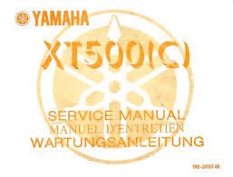 manuels d'atelier Yamaha XT500 SR 500 TT500 { AUTHENTIQU'ERE