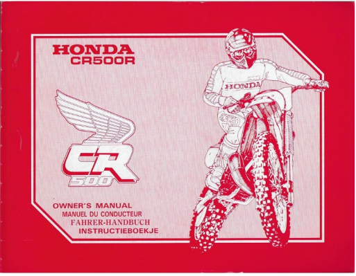 manuel d'atelier Honda 500 CR { {{ Docautomoto }}
