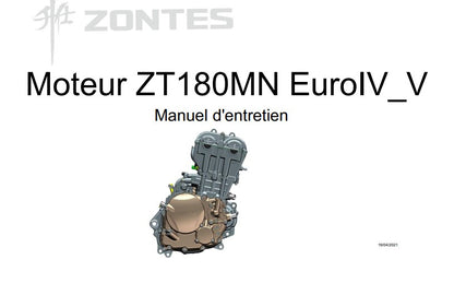 Manuel d'atelier Zontes ZT 350 R R1 2022 français { {{ Docautomoto }}