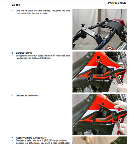 manuel d'atelier Aprilia MX 125 2004 { {{ Docautomoto }}