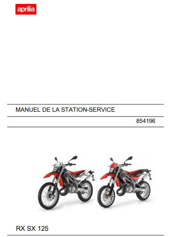 Manuel d'atelier Aprilia SX RX 125 2009 { {{ Docautomoto }}