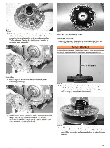 Manuel d'atelier Artic Cat VLX 700 2017 français Docautomoto