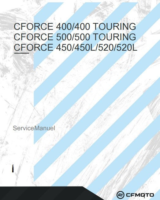 manuel d'atelier CFMoto Cforce 400 500 Touring 2025 2026 français