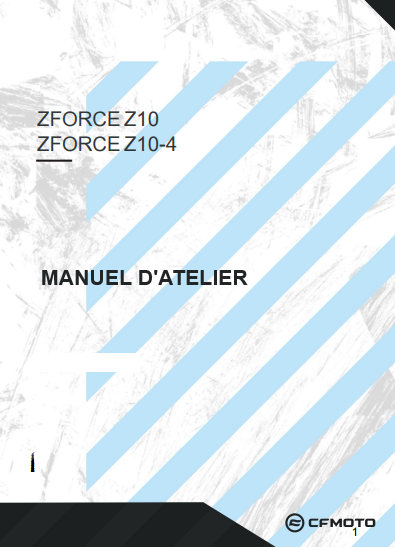 manuel d'atelier CFMoto Zforce 10  2026 français