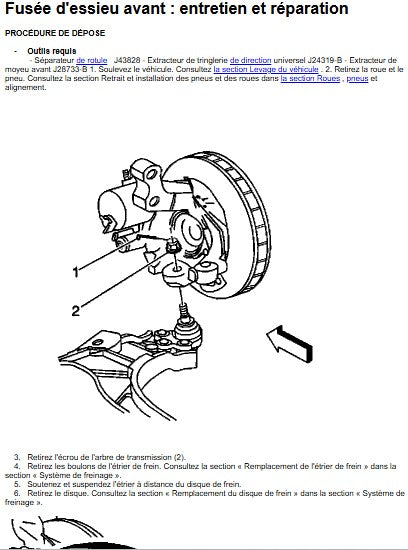 Manuel d'atelier Cadillac Seville 1999 français Docautomoto