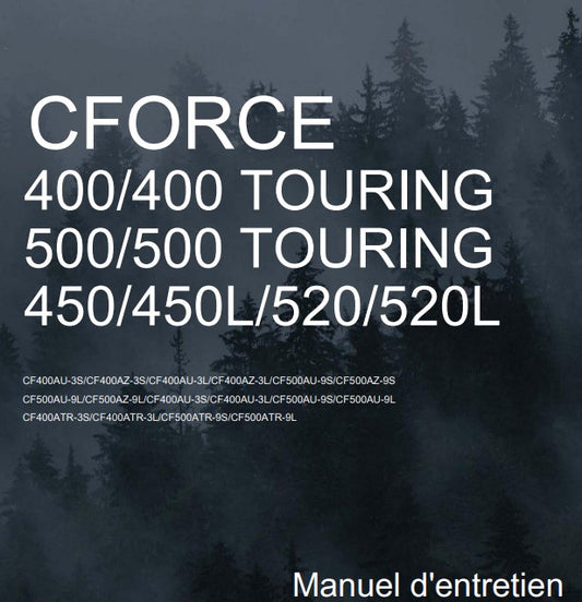 manuel d'atelier CfMoto CForce 400 500 2024 français Docautomoto