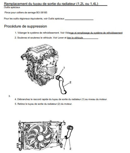 Manuel d'atelier Chevrolet Aveo 2011 2019 français { {{ Docautomoto }}