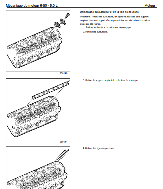 manuel d'atelier Chevrolet Cadillac moteur LQ6 LQ9 français Docautomoto