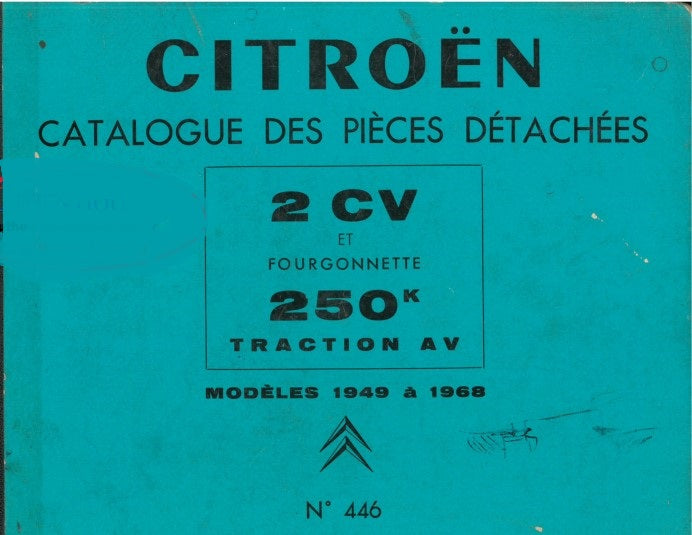 Manuels d'atelier Citroën 2cv 1948 1991 { {{ Docautomoto }}