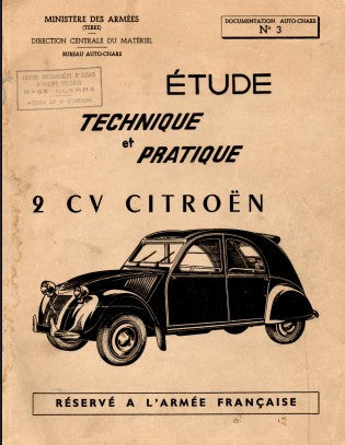 Manuels d'atelier Citroën 2cv 1948 1991 { {{ Docautomoto }}