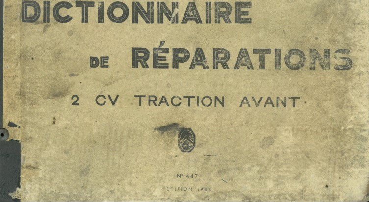 Manuels d'atelier Citroën 2cv 1948 1991 { {{ Docautomoto }}