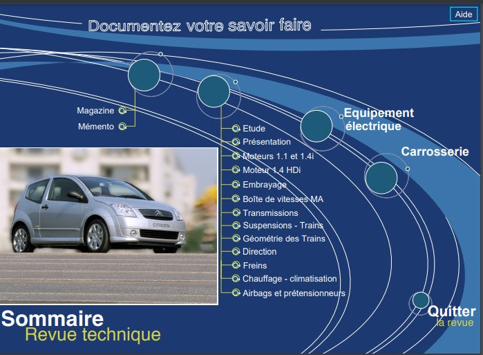 Manuel d'atelier Citroën C2 2003 { {{ Docautomoto }}