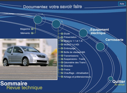 Manuel d'atelier Citroën C2 2003 { {{ Docautomoto }}