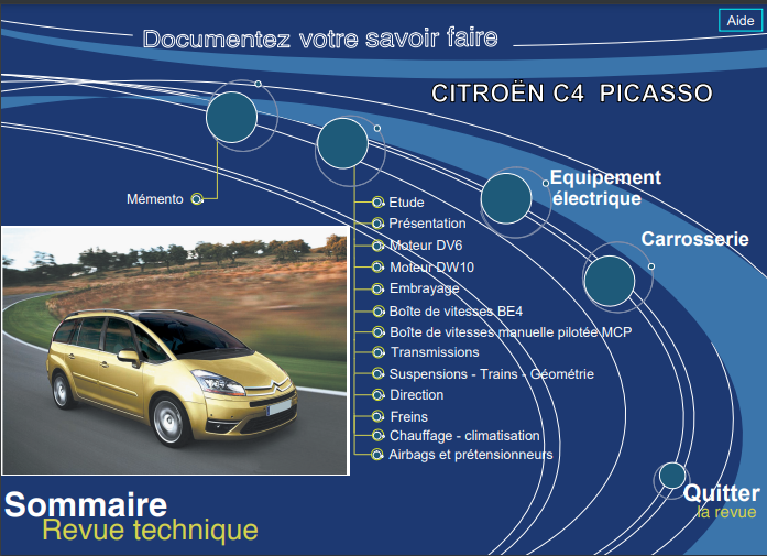 Manuel de réparation Citroën C4 Picasso HDI 2006 { {{ Docautomoto }}