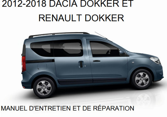 Manuel d'atelier renault dacia Dokker 2012 2018 { Docautomoto