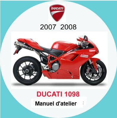 Manuel d'atelier Ducati 1098 2007 en français { Docautomoto