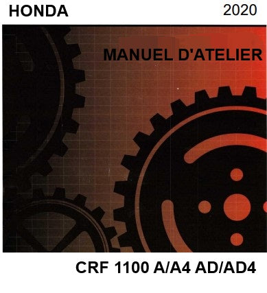 Manuel d'atelier Honda 1100 Africa Twin 2020 français { {{ Docautomoto }}