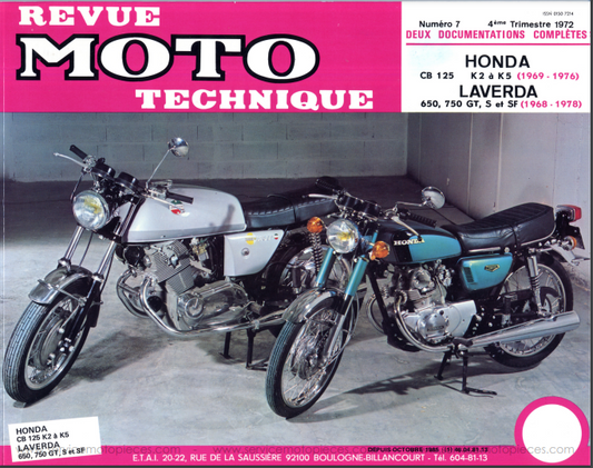 manuel d'atelier Honda 125 K2 à K5 { {{ Docautomoto }}