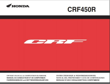 manuel d'atelier Honda CRF 450 2007 français
