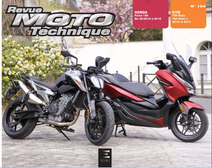 manuel de réparation Honda Forza 125 2018 2019 Docautomoto
