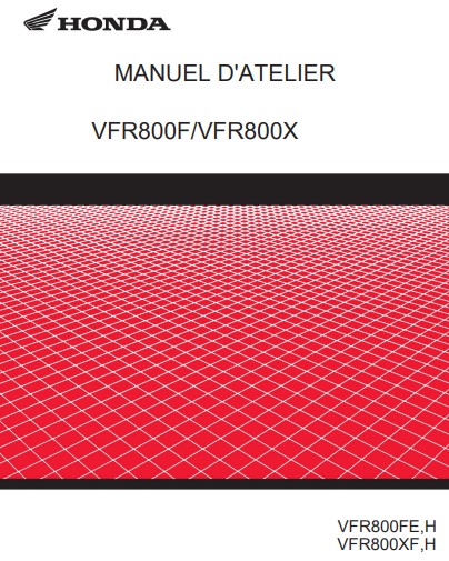 Manuel d'atelier Honda VFR 800 Crossrunner 2015 français Docautomoto