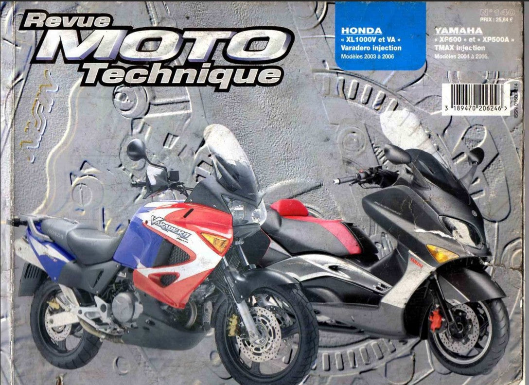 manuel d'atelier Honda XL 1000 Varadero injection  2003 2006