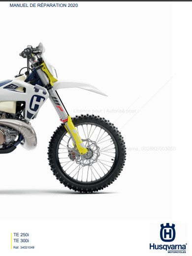 manuel d'atelier Husqvarna TE 250 350 TPI 2020 français { {{ Docautomoto }}