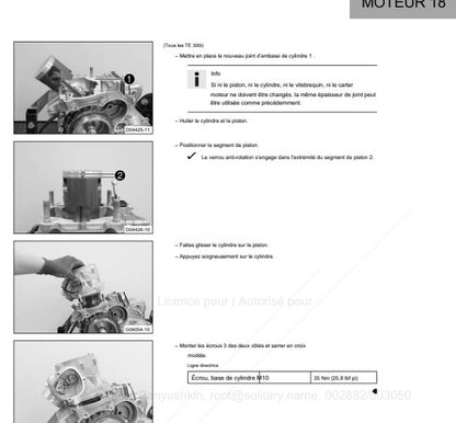 manuel d'atelier Husqvarna TE 250 350 TPI 2020 français { {{ Docautomoto }}