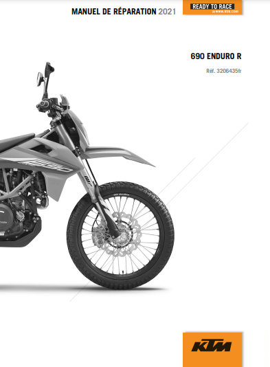 Manuel d'atelier KTM 690 enduro 2021 français { {{ Docautomoto }}