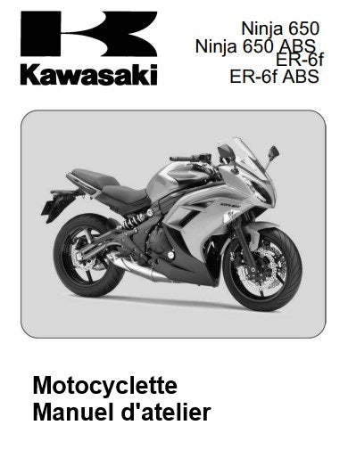 Manuel d'atelier kawasaki ER6F 2012 français Docautomoto