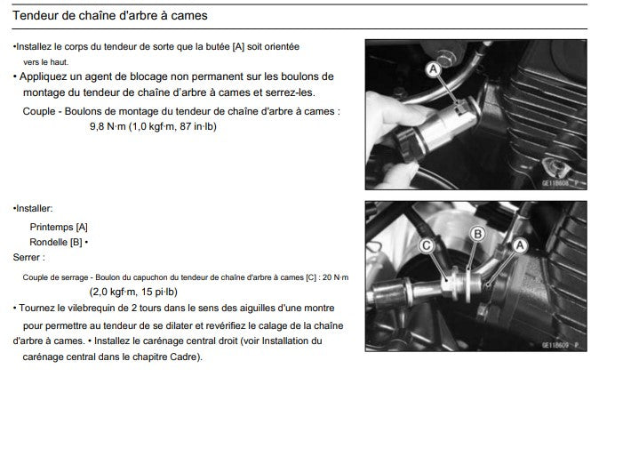 Manuel d'atelier kawasaki ER6F 2012 français Docautomoto