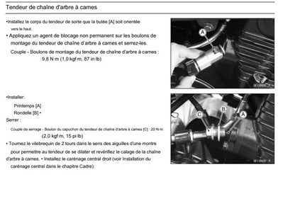 Manuel d'atelier kawasaki ER6F 2012 français Docautomoto