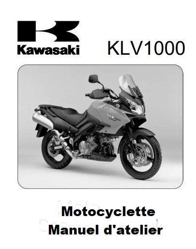 Manuel d'atelier Kawasaki KLV 1000 2004 français Docautomoto